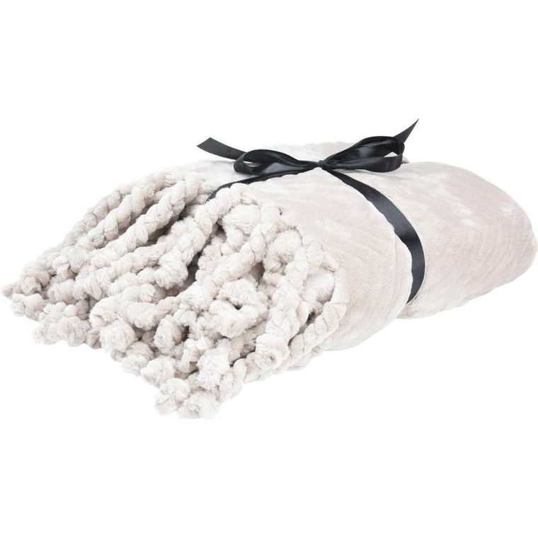 Home Styling Collection, Boho, kocyk z frędzlami, 130-160 cm