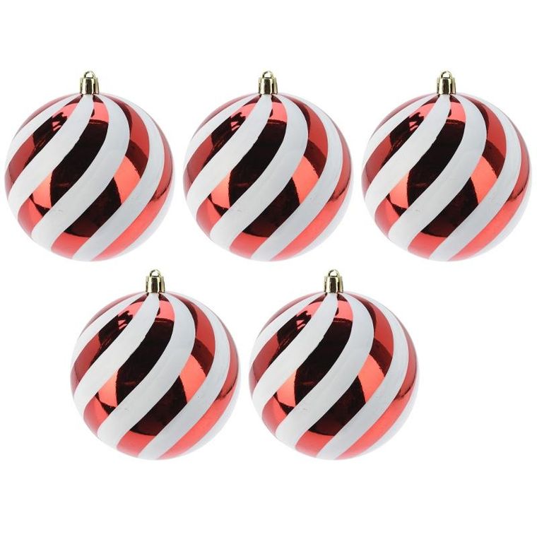 Home Styling Collection, bombki świąteczne, nietłukące, 8 cm, 10 szt.