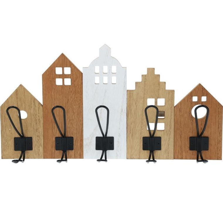Home Styling Collection, Boni, wieszak do przedpokoju domki