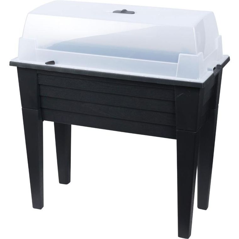 Home Styling Collection, Botanic, stolik ogrodowy do upraw, miniszklarnia z pokrowcem ochronnym, 78 cm