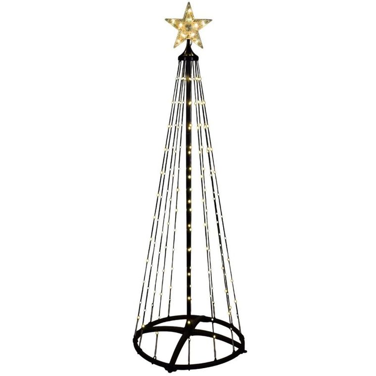 Home Styling Collection, choinka świecąca, zewnętrzna, stożek, 550 LED, 300 cm
