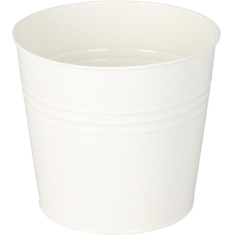 Home Styling Collection, cynkowa osłonka na doniczkę, 17-15 cm