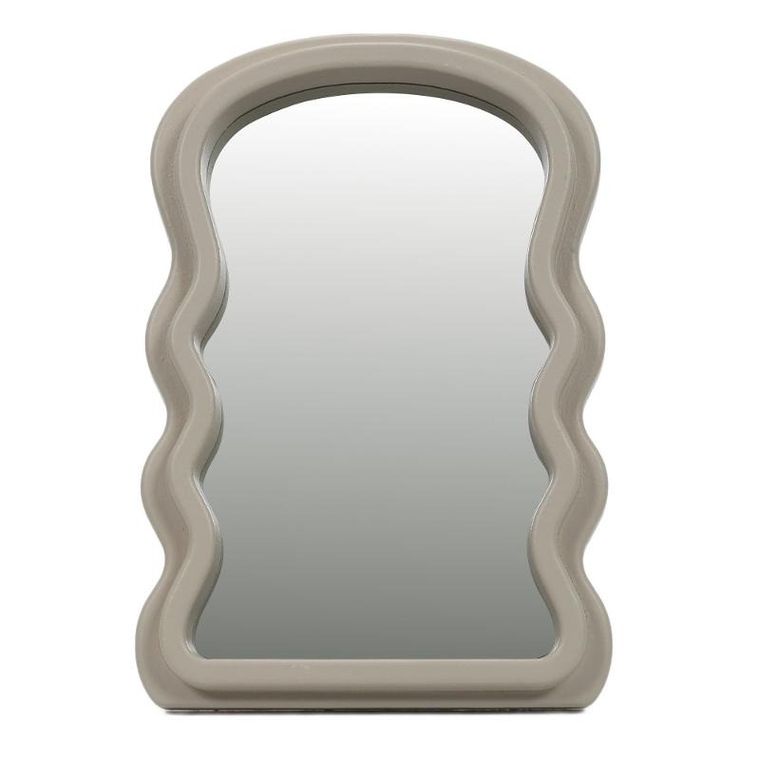 Home Styling Collection, dekoracyjne lustro w falistej ramie, 18-26 cm