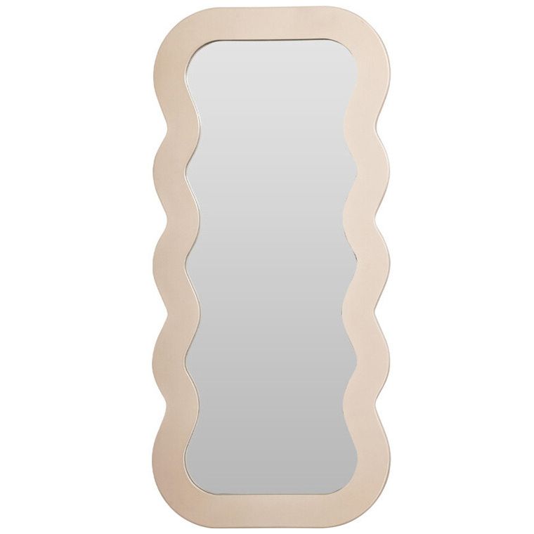 Home Styling Collection, dekoracyjne lustro w falistej ramie, 37-80 cm