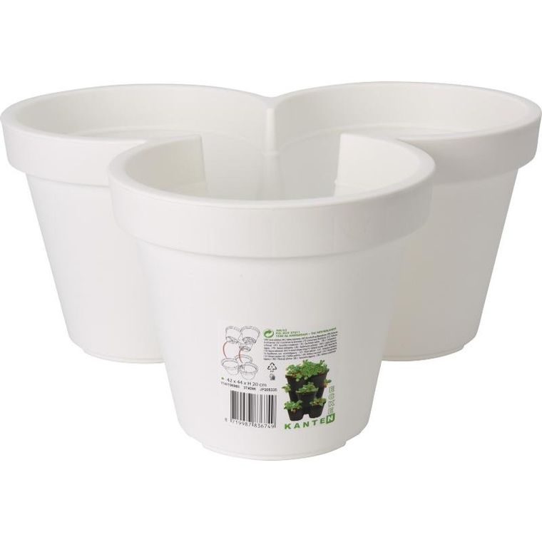 Home Styling Collection, doniczka na trzy kwiaty, 44-20 cm