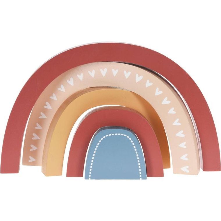 Home Styling Collection, drewniana tęcza, dekoracja do pokoju dziecka, 26,5-2,5-15,2 cm