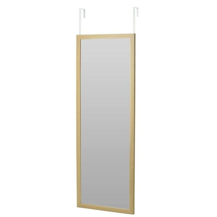 Home Styling Collection, duże lustro ścienne na drzwi, rama mdf, 34-94 cm