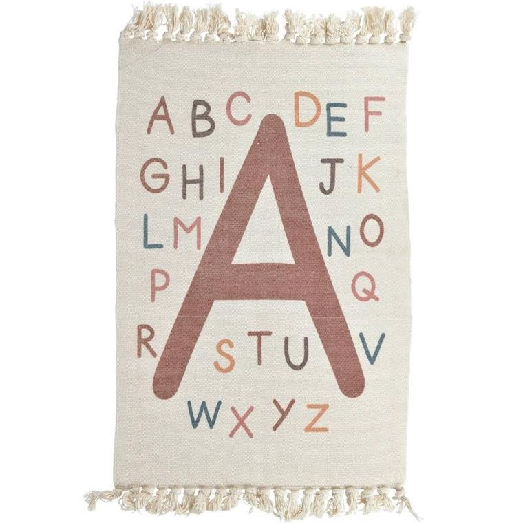 Home Styling Collection, dywan dziecięcy literki, numerki, z frędzlami, 60-90 cm