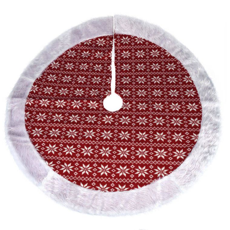 Home Styling Collection, dywanik pod choinkę, Skirt knitted, ø 100 cm