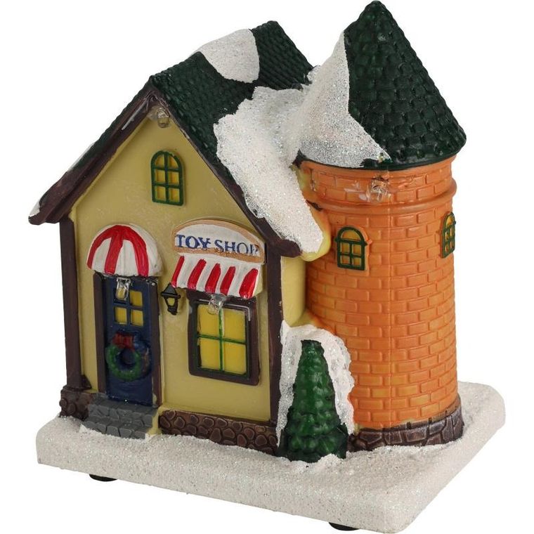 Home Styling Collection, figurka dekoracyjna, Domek świąteczny, 10-14 cm