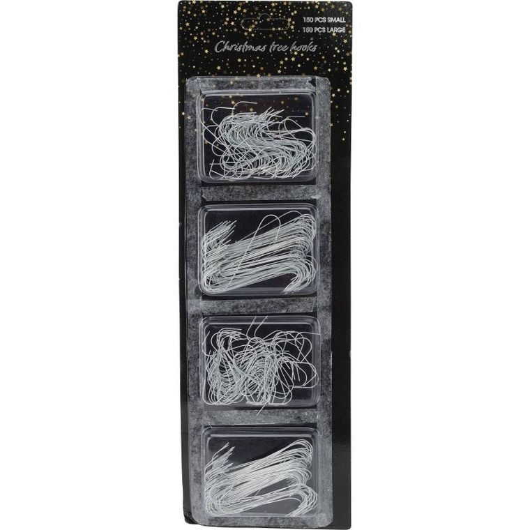 Home Styling Collection, haczyki do wieszania ozdób choinkowych, 300 szt.
