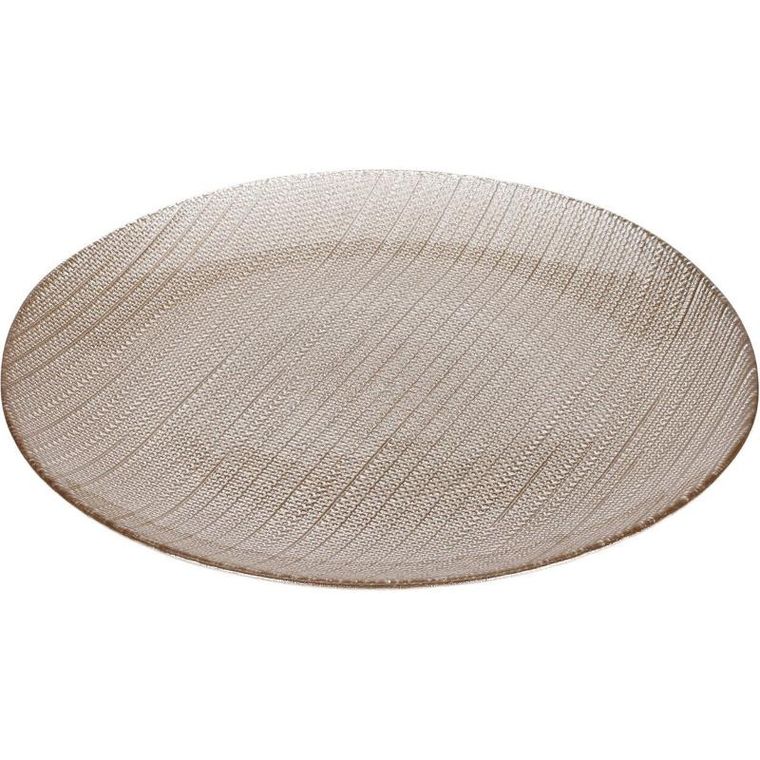 Home Styling Collection, Karneol, szklany talerz deserowy, 21 cm