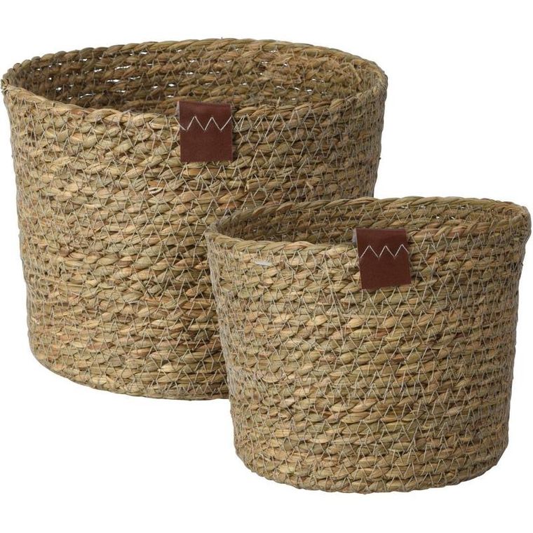 Home Styling Collection, kosze do przechowywania, kolor naturalny, 2 szt.