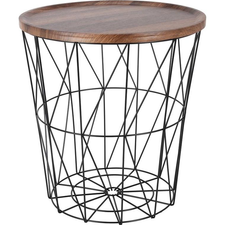 Home Styling Collection, Koszem, stolik pomocniczy z koszem, 37-39 cm