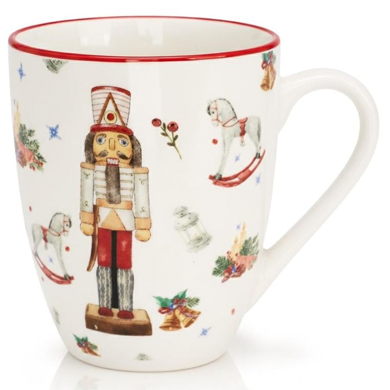 Home Styling Collection, kubek porcelanowy, dziadek do orzechów, 320 ml