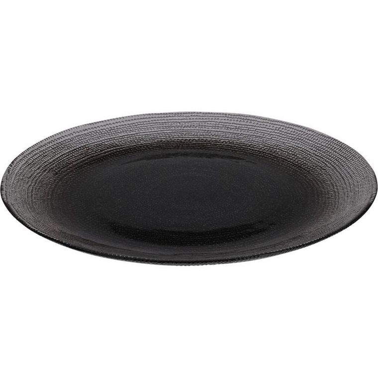 Home Styling Collection, Lakris, szklany talerz płaski, średnica 28 cm