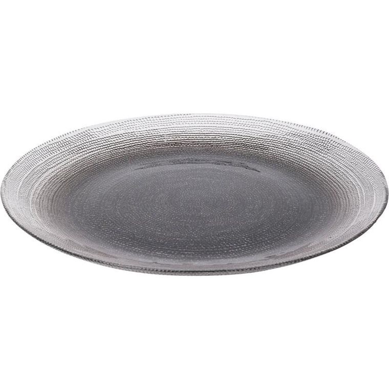 Home Styling Collection, Lakris, szklany talerz płaski, średnica 32 cm