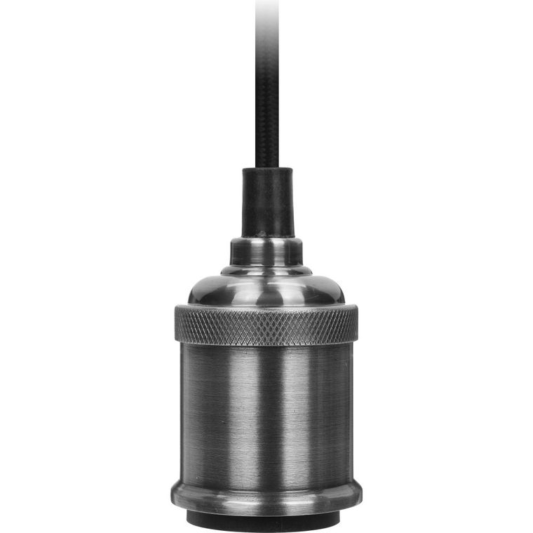 Home Styling Collection, lampa wisząca 8 cm, srebrna, industrialna