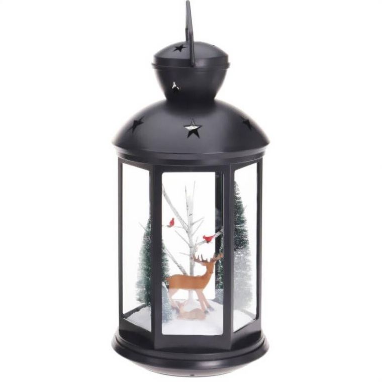 Home Styling Collection, lampion ze scenką śwąteczną, 43 cm