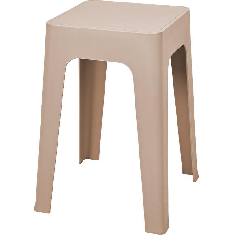 Home Styling Collection, lekki taboret z tworzywa sztucznego, 33-33-47 cm