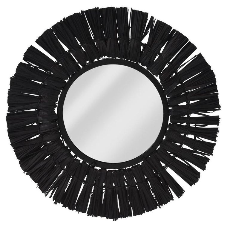 Home Styling Collection, lustro ścienne, czarne, 32 cm