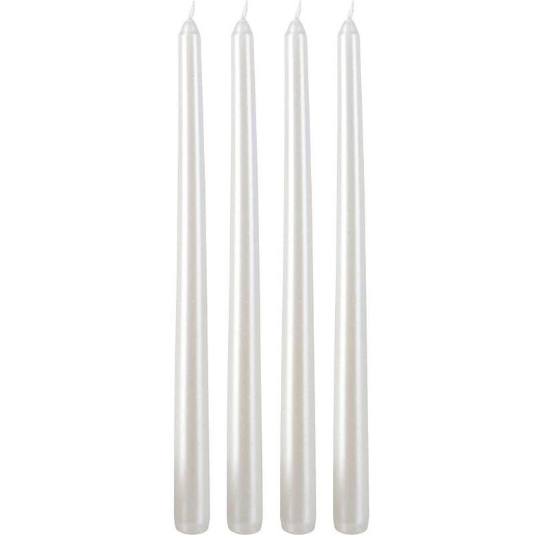 Home Styling Collection, metaliczne świece stołowe, 30 cm