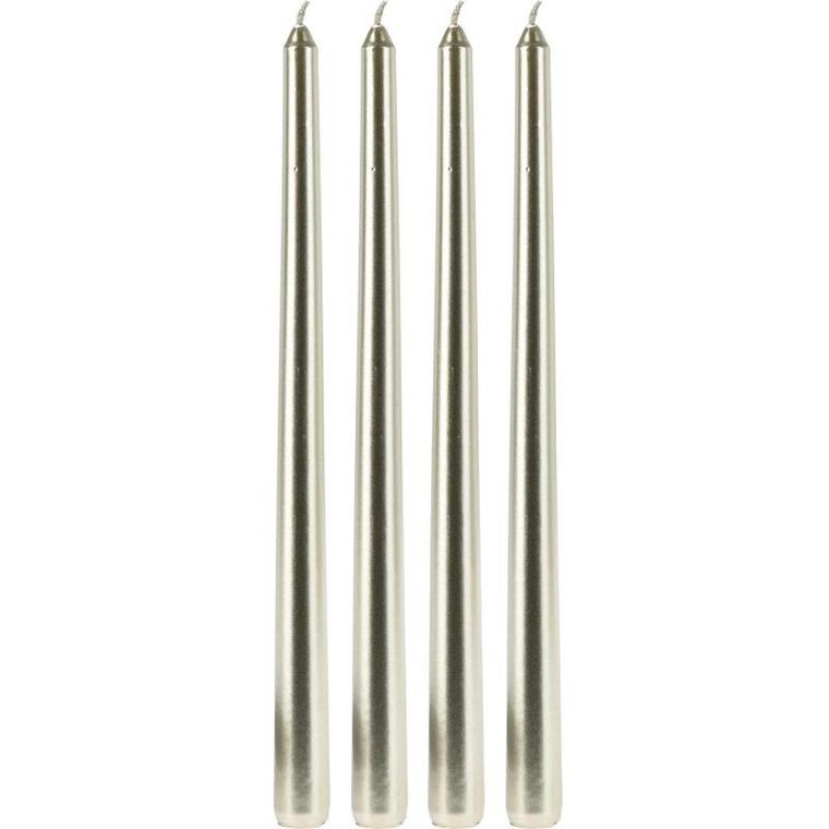 Home Styling Collection, metaliczne świece stołowe, 30 cm