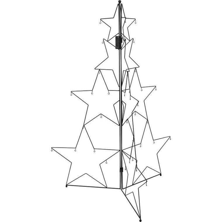 Home Styling Collection, metalowa ozdoba w kształcie choinki, 110 cm