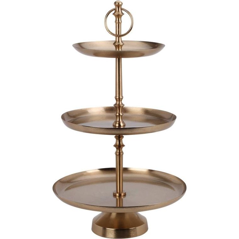 Home Styling Collection, metalowa patera, 3 poziomy, 50 cm