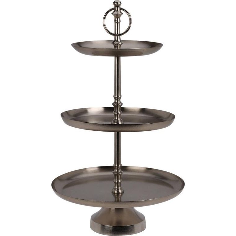 Home Styling Collection, metalowa patera, 3 poziomy, 50 cm