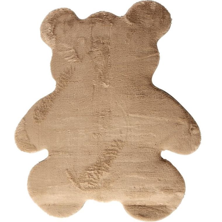 Home Styling Collection, Miś, dywan dziecięcy z imitacji futra, brązowy, 100-85 cm