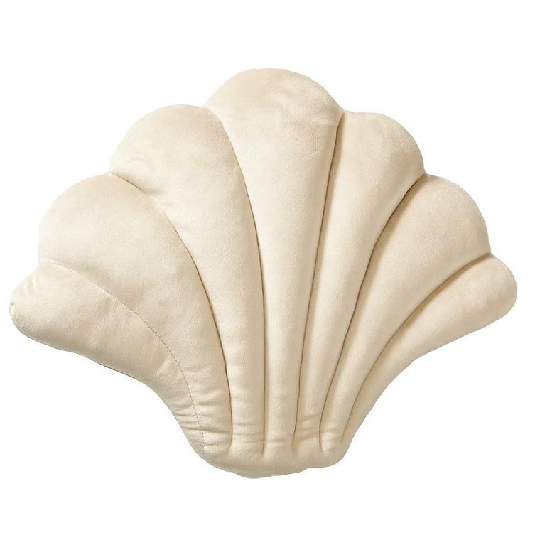 Home Styling Collection, Morni, poduszka ozdobna w kształcie muszli, 43-33 cm