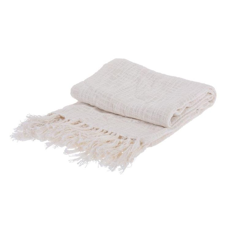 Home Styling Collection, narzuta z frędzlami, 130-170 cm