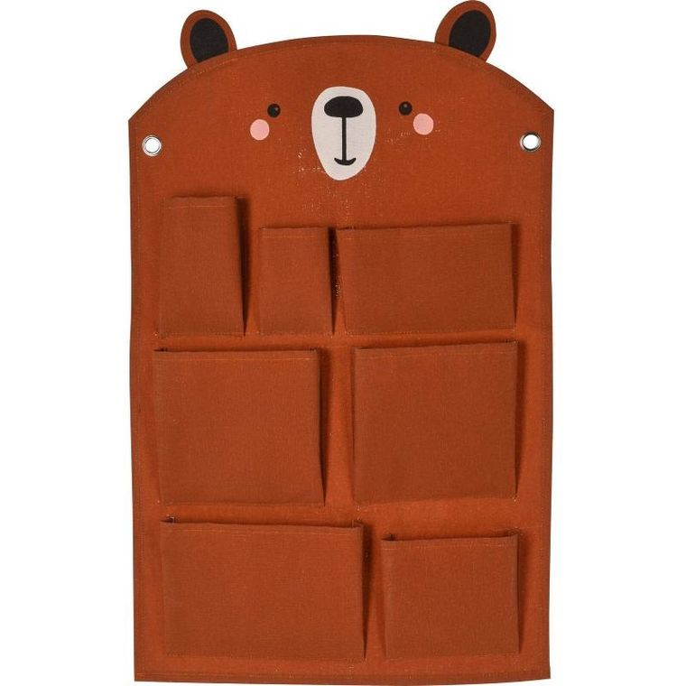 Home Styling Collection, organizer na ścianę do pokoju dziecięcego, miś