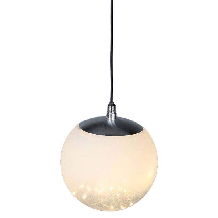 Home Styling Collection, ozdoba świetlna, transparentna kula z LED, średnica 18 cm