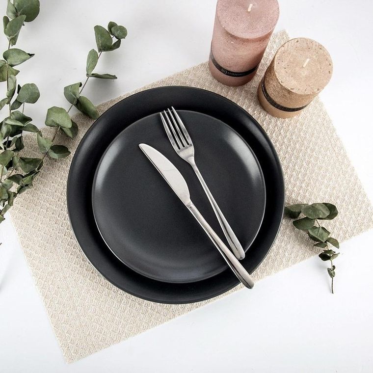 Home Styling Collection, podkładka na stół, kremowa, złota, 45-30 cm