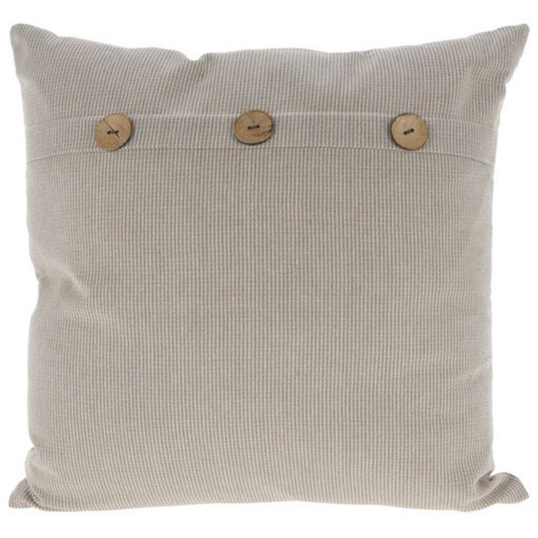 Home Styling Collection, poduszka dekoracyjna z dużymi guzikami, 45-45 cm