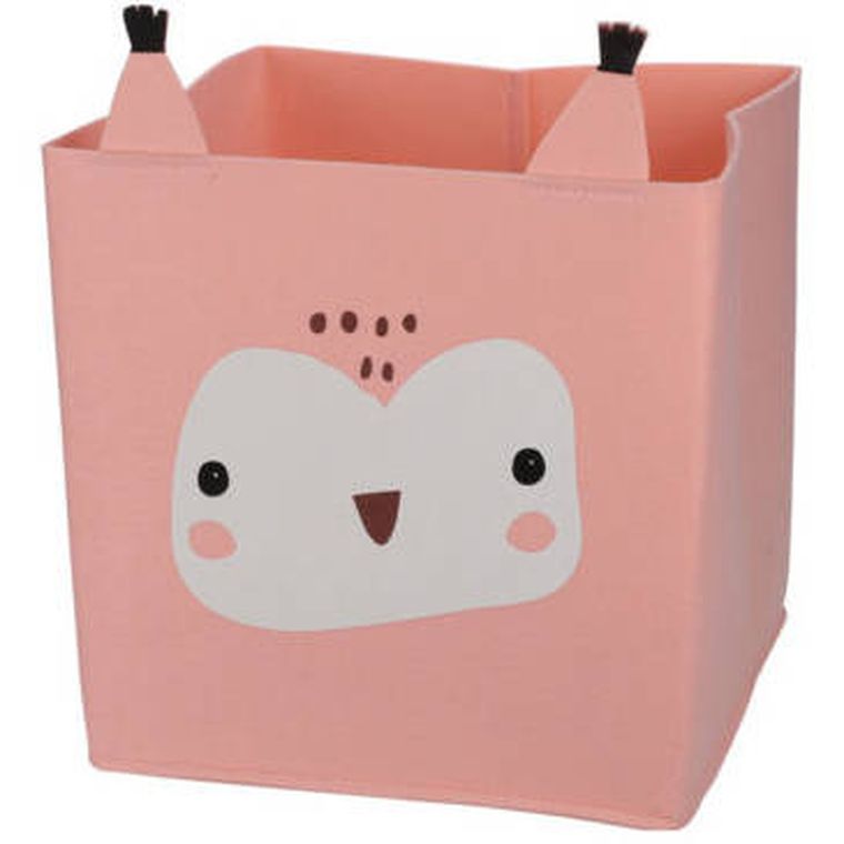 Home Styling Collection, pojemnik na zabawki składany, Forest Friends, z uszkami, filcowy