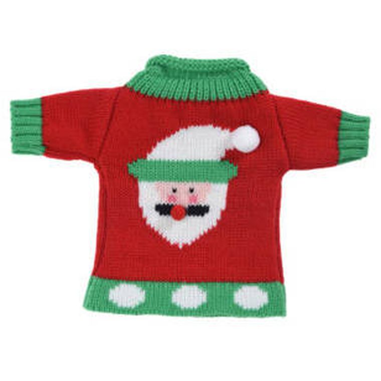 Home Styling Collection, pokrowiec na butelkę wina, XMAS, 26 cm