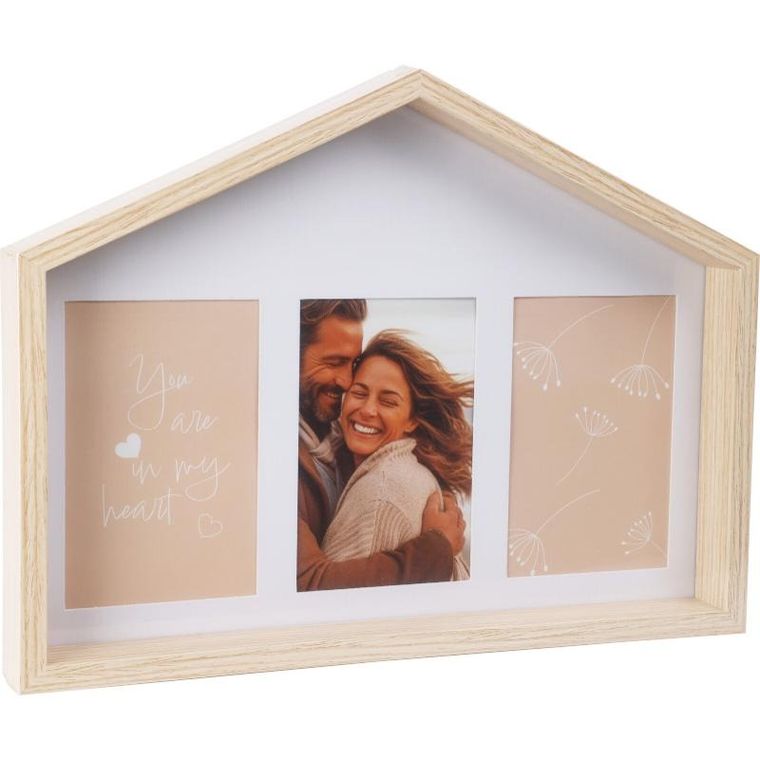 Home Styling Collection, ramka na zdjęcia w kształcie domku, 37-40-27 cm