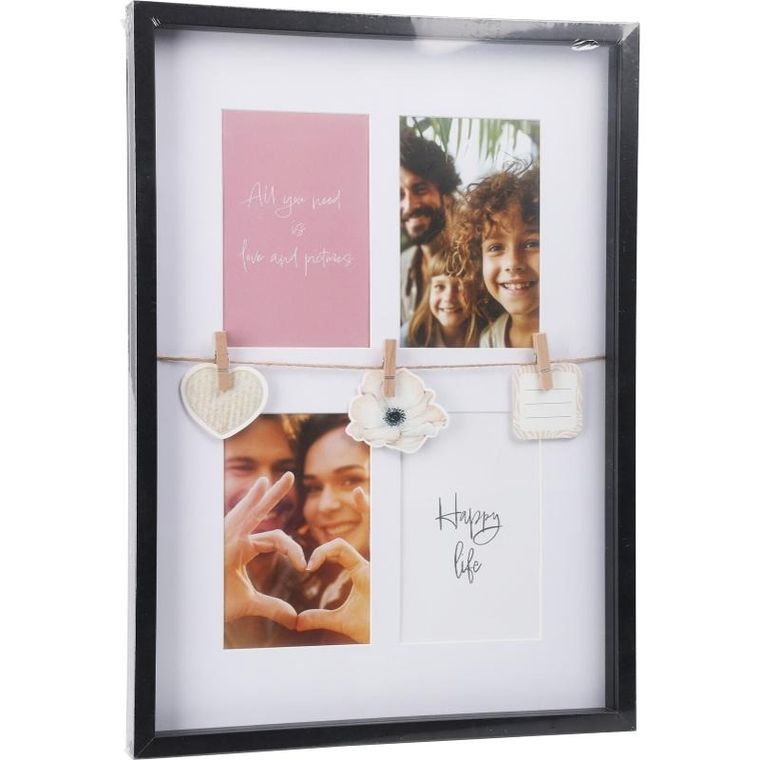 Home Styling Collection, ramka na zdjęcia z dekoracją, 31-27-43,5 cm