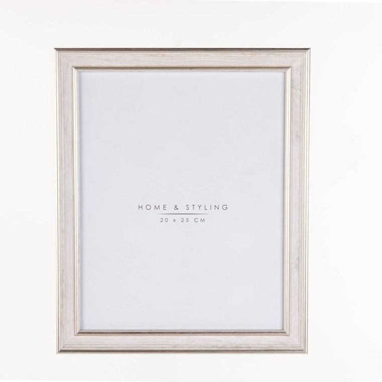 Home Styling Collection, ramka na zdjęcie, imitacja bielonego drewna, 24-29 cm