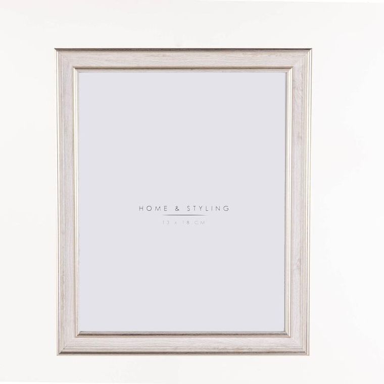 Home Styling Collection, ramka na zdjęcie, imitacja bielonego drewna,16-21 cm