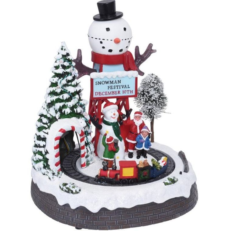 Home Styling Collection, ruchoma dekoracja zimowa, LED, 29 cm