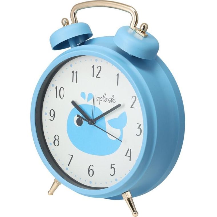 Home Styling Collection, Safi, budzik dla dzieci, niebieski, 24 cm