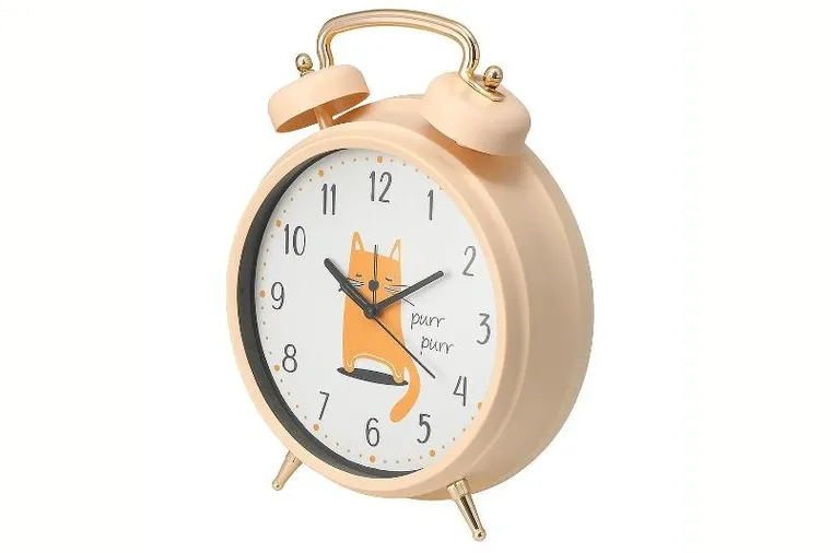 Home Styling Collection, Safi, budzik dla dzieci, pomarańczowy, 24 cm