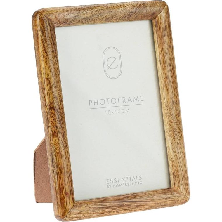 Home Styling Collection, stojąca ramka na zdjęcie, z drewna mango, 12,5-2-17,5 cm