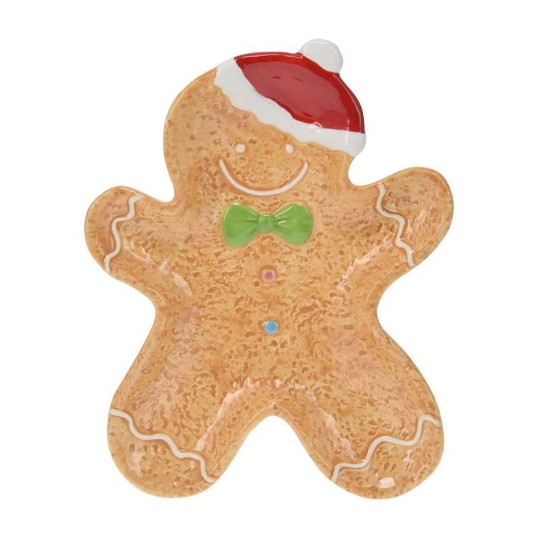 Home Styling Collection, świąteczne naczynie w kształcie piernika, 22-19 cm, Cookie