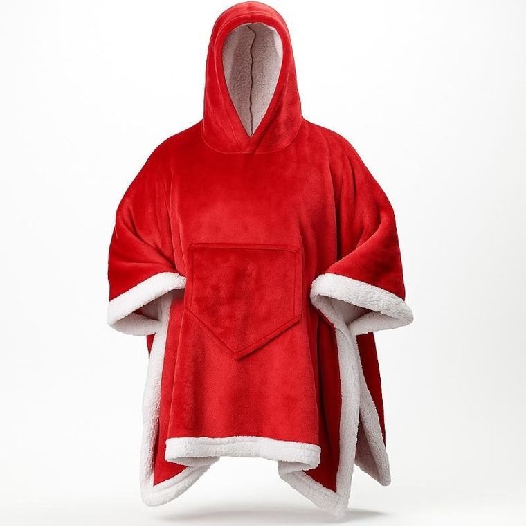Home Styling Collection, świąteczne poncho dla dorosłych