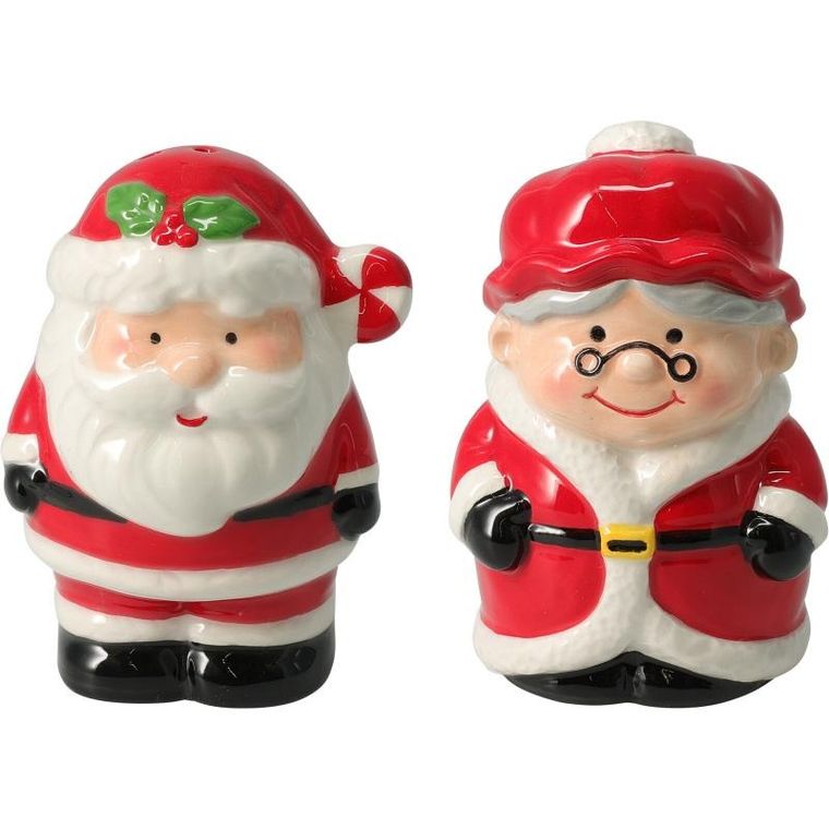 Home Styling Collection, świąteczny zestaw do przypraw, mikołaj i żona mikołaja